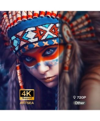 WiFi Bluetooth Android TV 4K Support Native 1080P Smart Projector