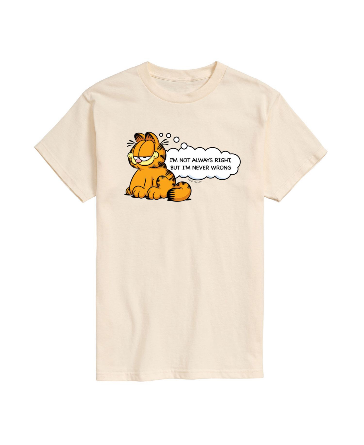 Men's Garfield Always Right Short Sleeve T-Shirt