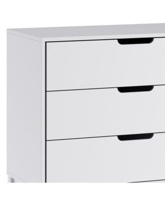 Samuel Kids Triple-Drawer Dresser With Solid Wood Frame
