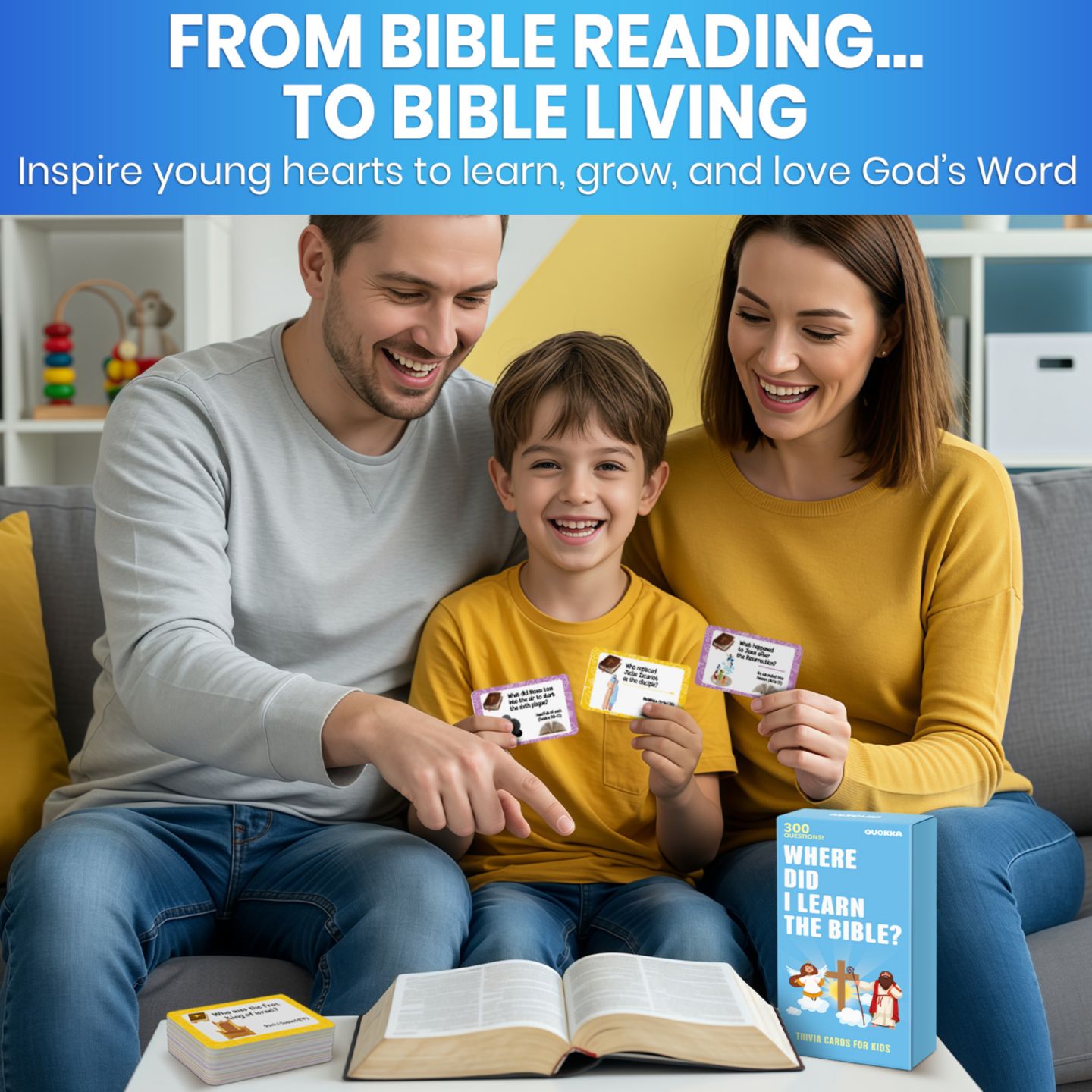 Детские игрушки Quokka Fun Bible Games for Kids and Families to Learn About Scripture - Christian Games for Sunday School, цвет: Разноцветный — фото 6
