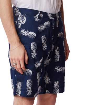 Men's Felix Slim Fit Pineapple Print 8-1/2" Shorts