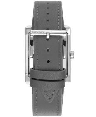 Women's Westside Maxi Gray Leather Strap Watch, 41mm