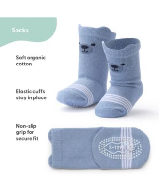 Baby Boys 12pk Cotton Socks, Blue/Grey