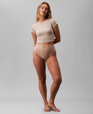 Women's Stay-Put Firm Mesh Thong Underwear QF8165