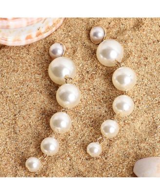 Women's Pearl Statement Drop Earrings
