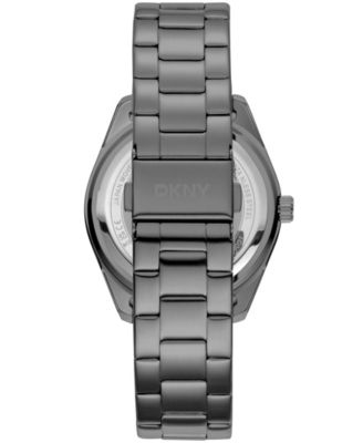 Men's Modernist Classics Gun Metal-Tone Stainless Steel Bracelet Watch, 40mm