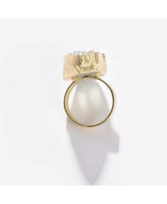 Women's Teardrop Stone Cocktail Ring