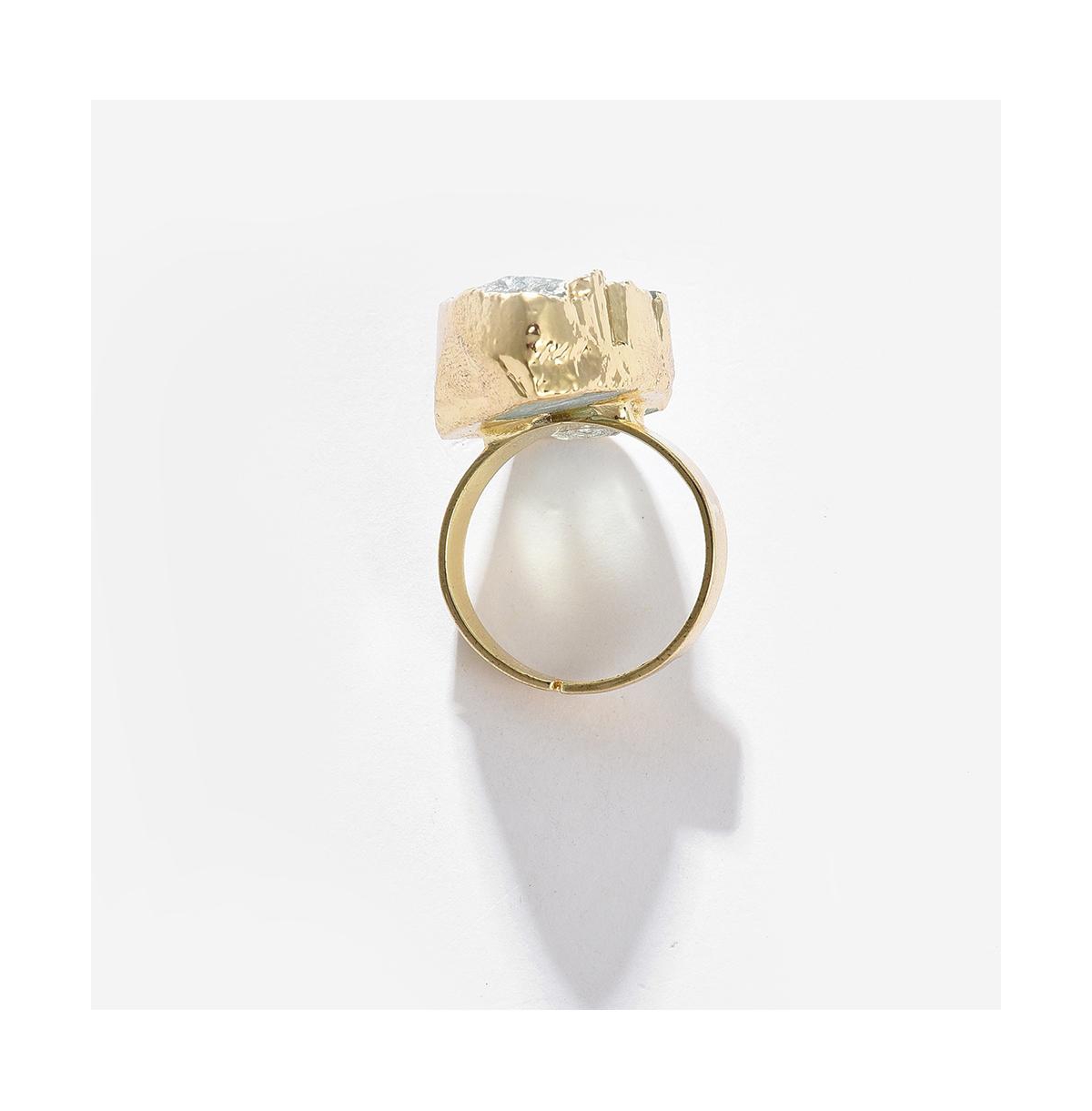 Sohi Women's Teardrop Stone Cocktail Ring