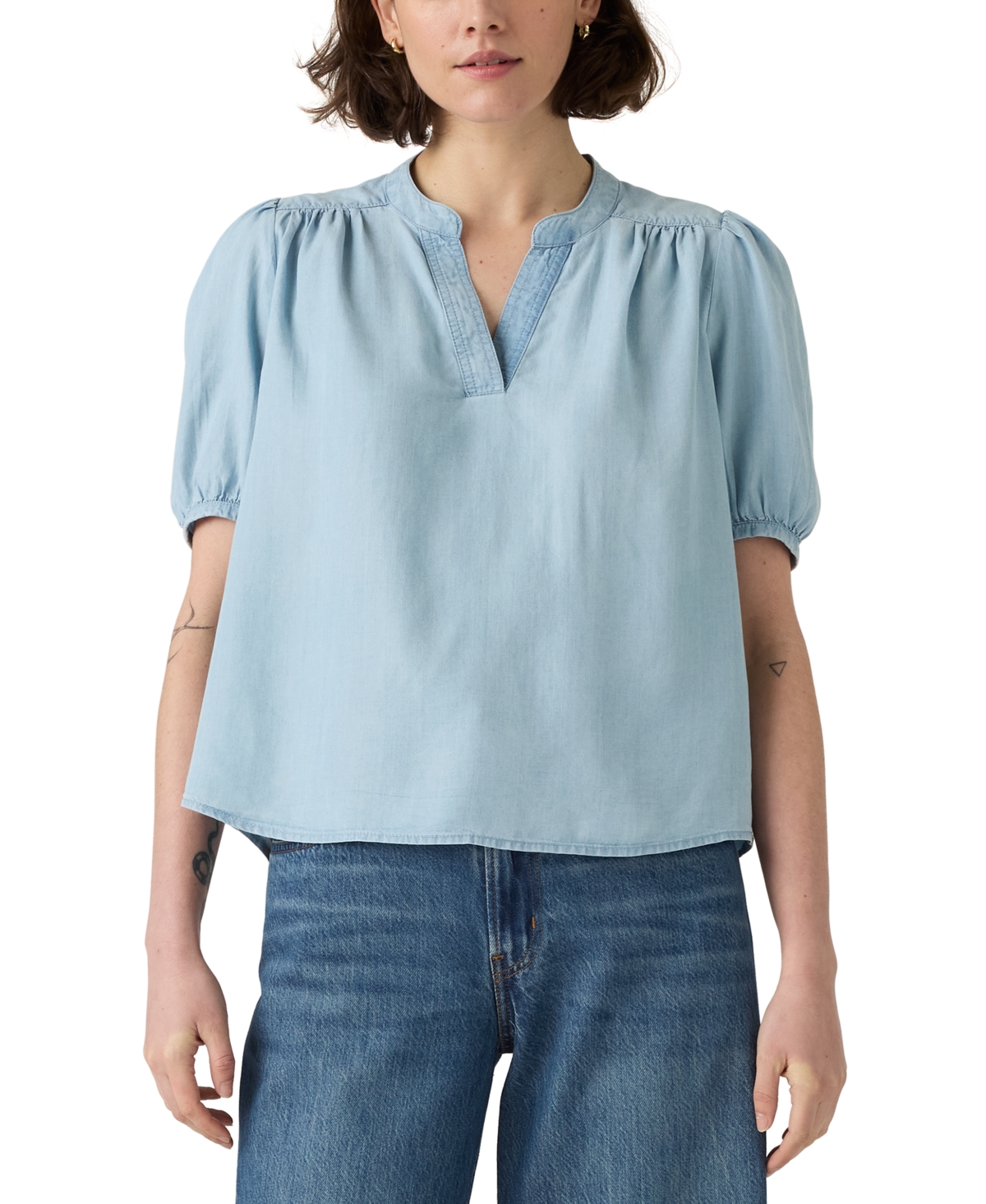 LEVI'S WOMEN'S AMELIE COTTON POPLIN BLOUSE 