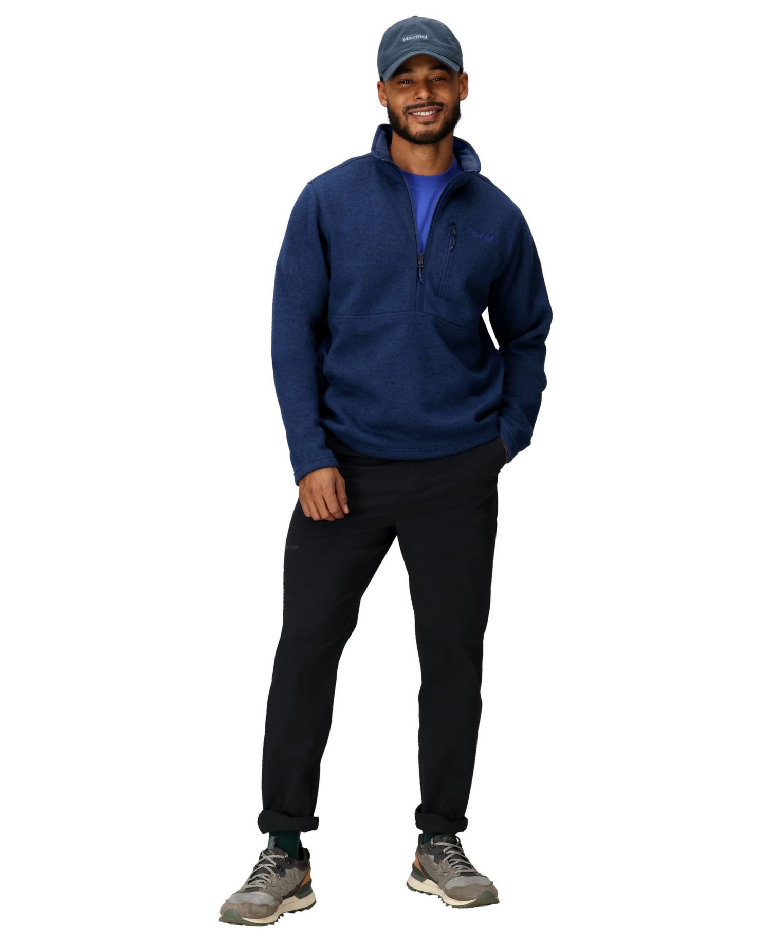 Men's Drop Line Half-Zip Sweatshirt