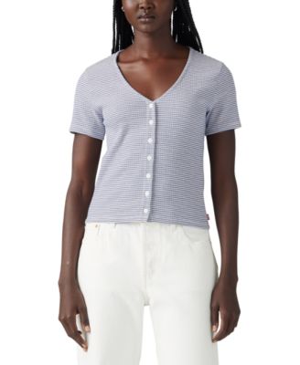 Levi's - Women's Muse Short-Sleeve Button-Front Top