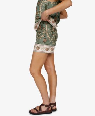 Women's Spring Breaker Border-Print Shorts