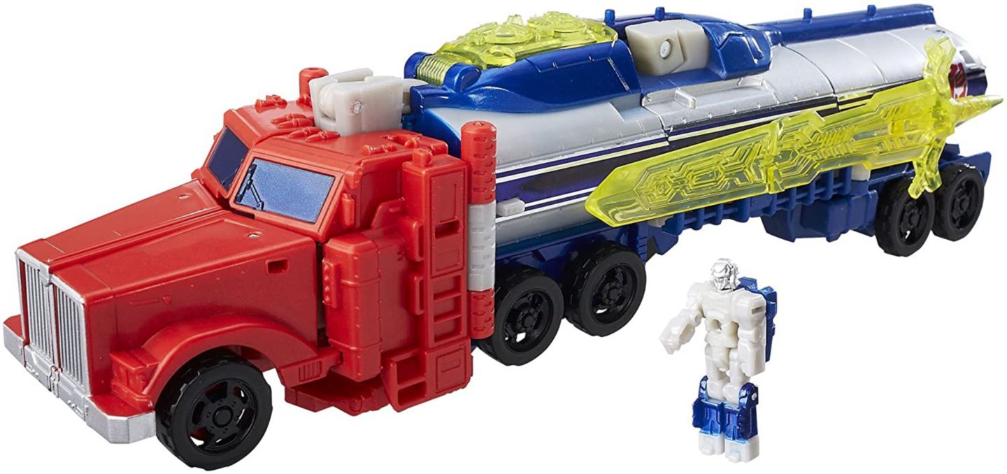 Детские фигурки Transformers Optimus Prime 7" Voyager Class Triple Changer 2-Piece, от 8 лет — фото 3