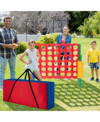 Giant 4-In-A-Row 4-to-Score Game with bag Indoor Outdoor Party Family Time Game