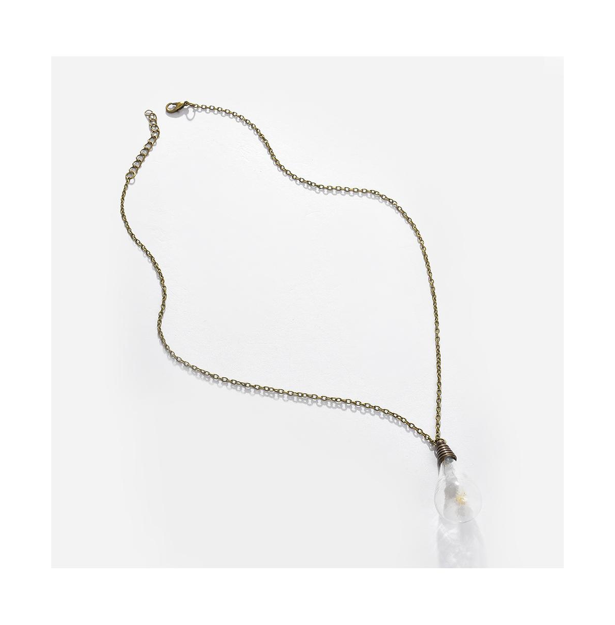 Sohi Women's Silver Plated Designer Pendant Chain In Silver