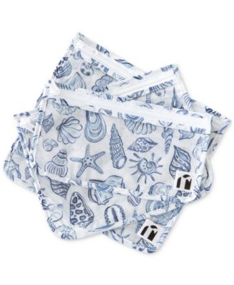 Bumkins Seashells Clear Travel Bags, 3 Pack	