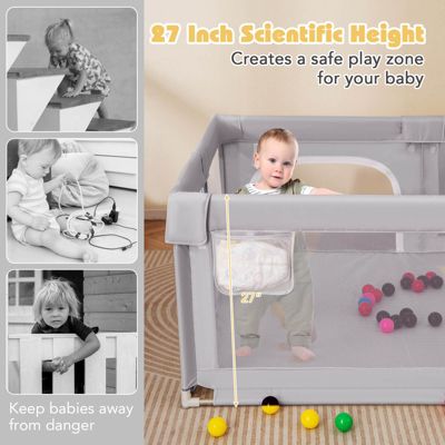 Toddler Playpen Extra Large Activity Center Safety Play Yard w/ Gate