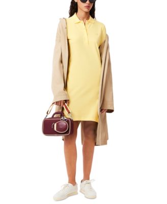 LACOSTE USA - Women's Collared Slim-Fit T-Shirt Dress