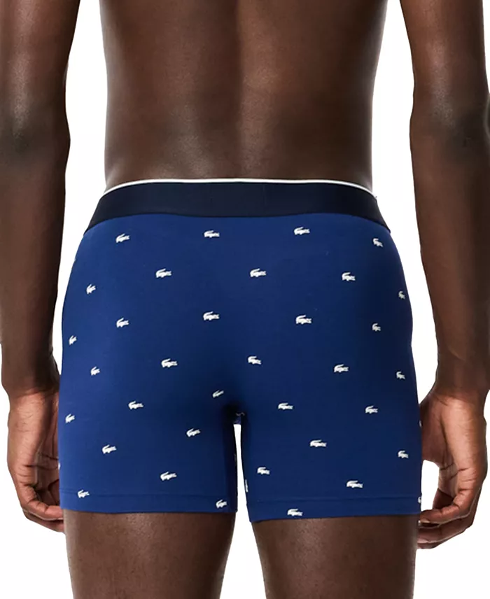 Men's Cotton Stretch Mini-Crocodile Boxer Briefs, 3-Pack - thumbnail 5
