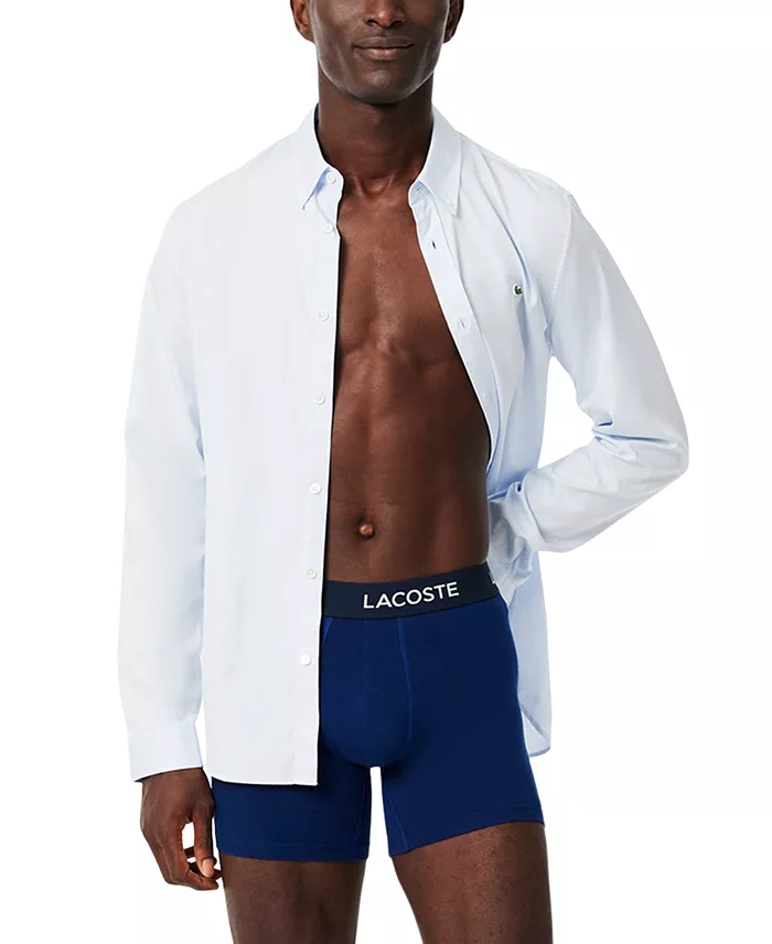 Men's Cotton Stretch Boxer Briefs, 5- Pack - thumbnail 4