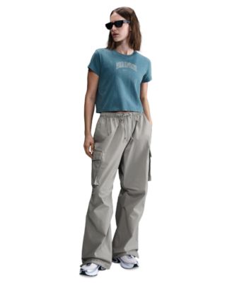 Nike - Women's Cotton Embroidered-Logo T-Shirt