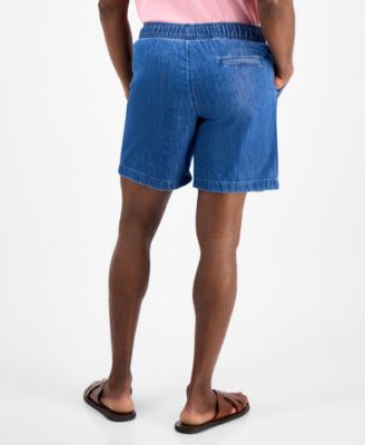 Men's Drawstring Chambray Shorts, Exclusively at Macy's