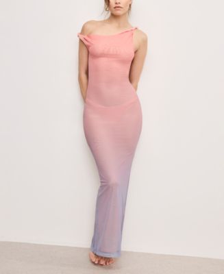 cosima ombre mesh maxi dress Rainbow Ombre Maxi Dress