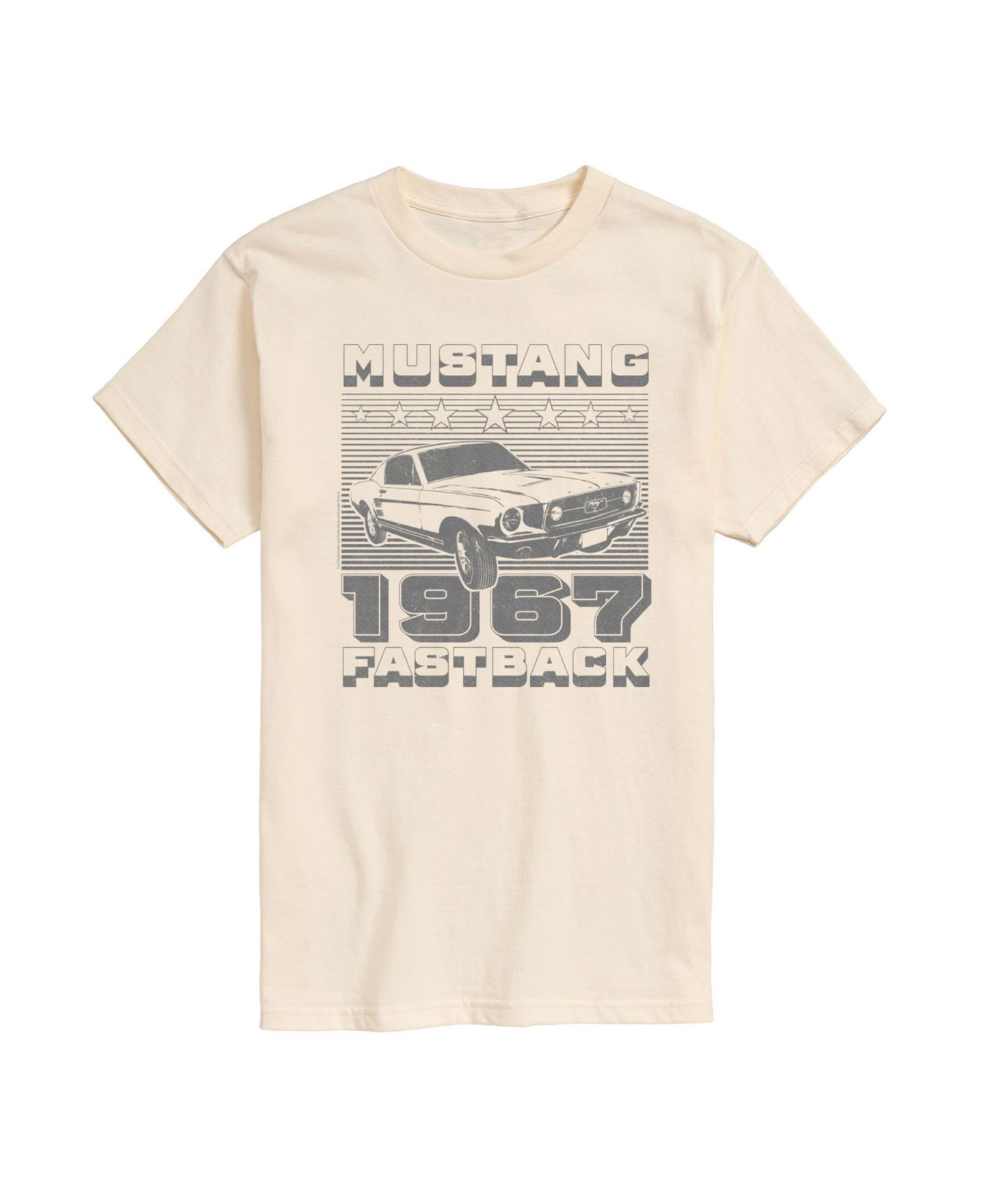 Мужская футболка AIRWAVES Ford Mustang Short Sleeve, цвет: Бежевый / Хаки — фото 1