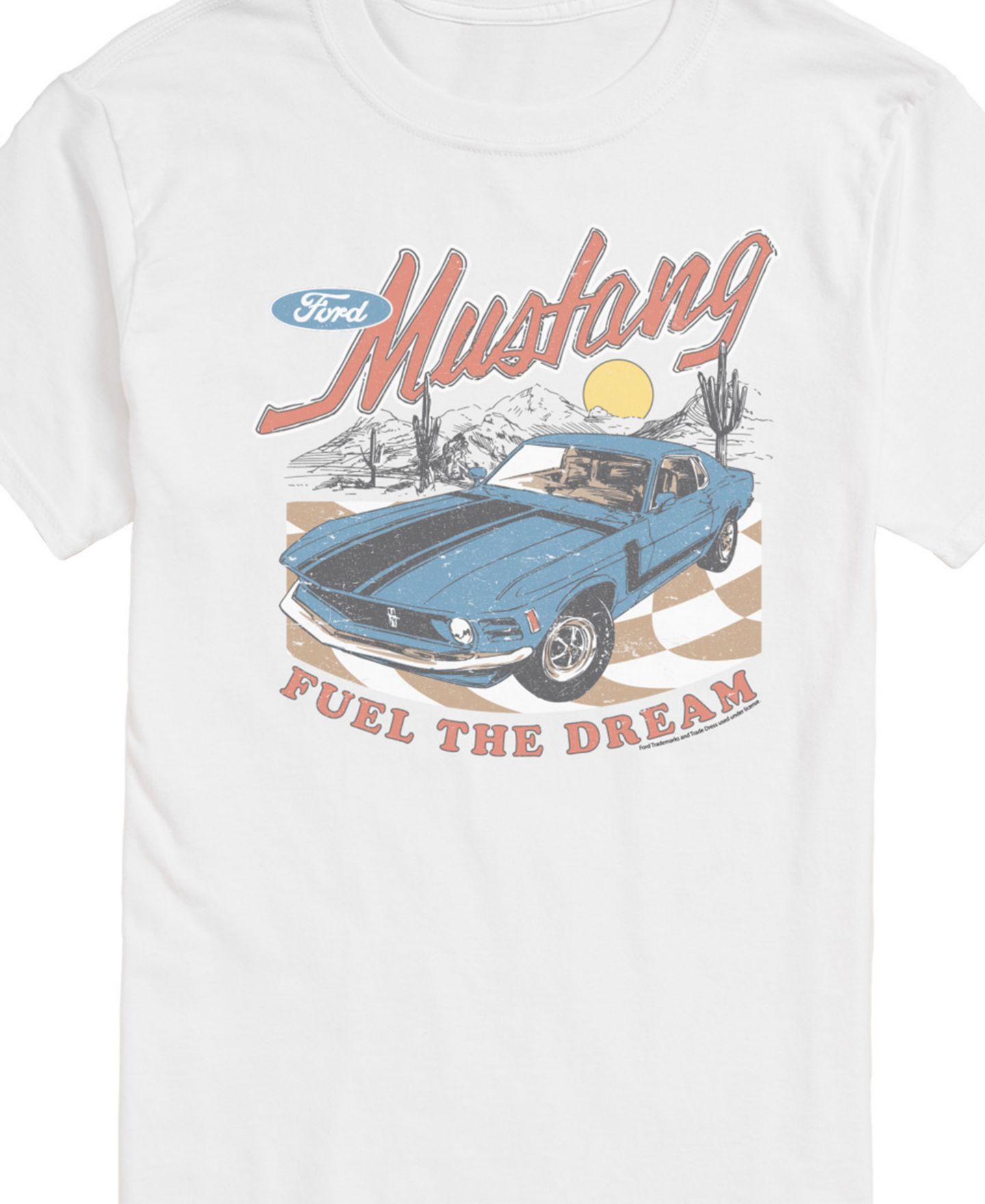 Мужская футболка AIRWAVES Ford Mustang Short Sleeve, цвет: Белый — фото 2