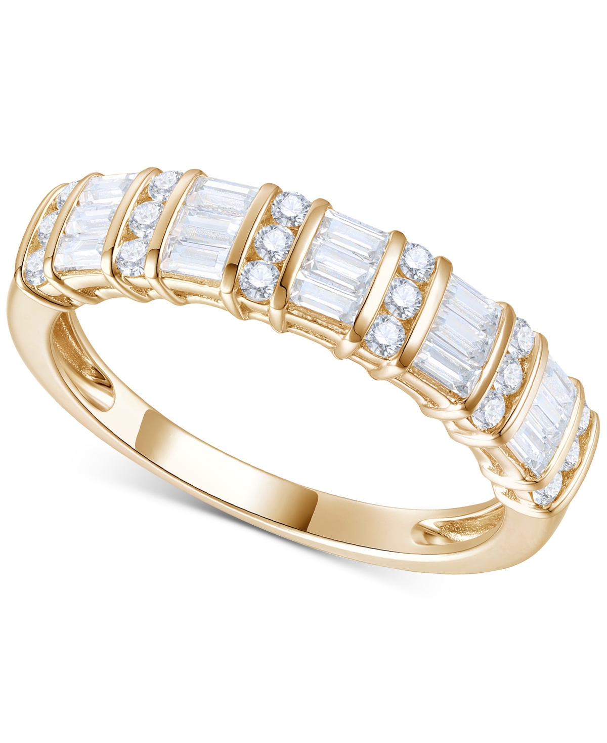Macy's Diamond Band Ring (1/2 Ct. T.w.) In 14k White Or Yellow Gold