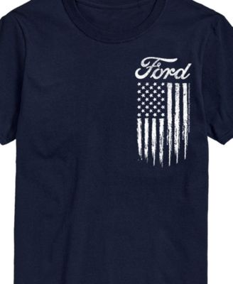 Men's Ford Logo Flag American Short Sleeve T-Shirt
