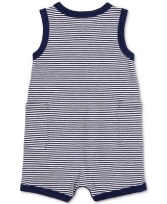 Baby Boys Cotton Striped 1-Piece Romper