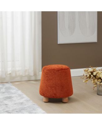 Denison Round Chenille Ottoman