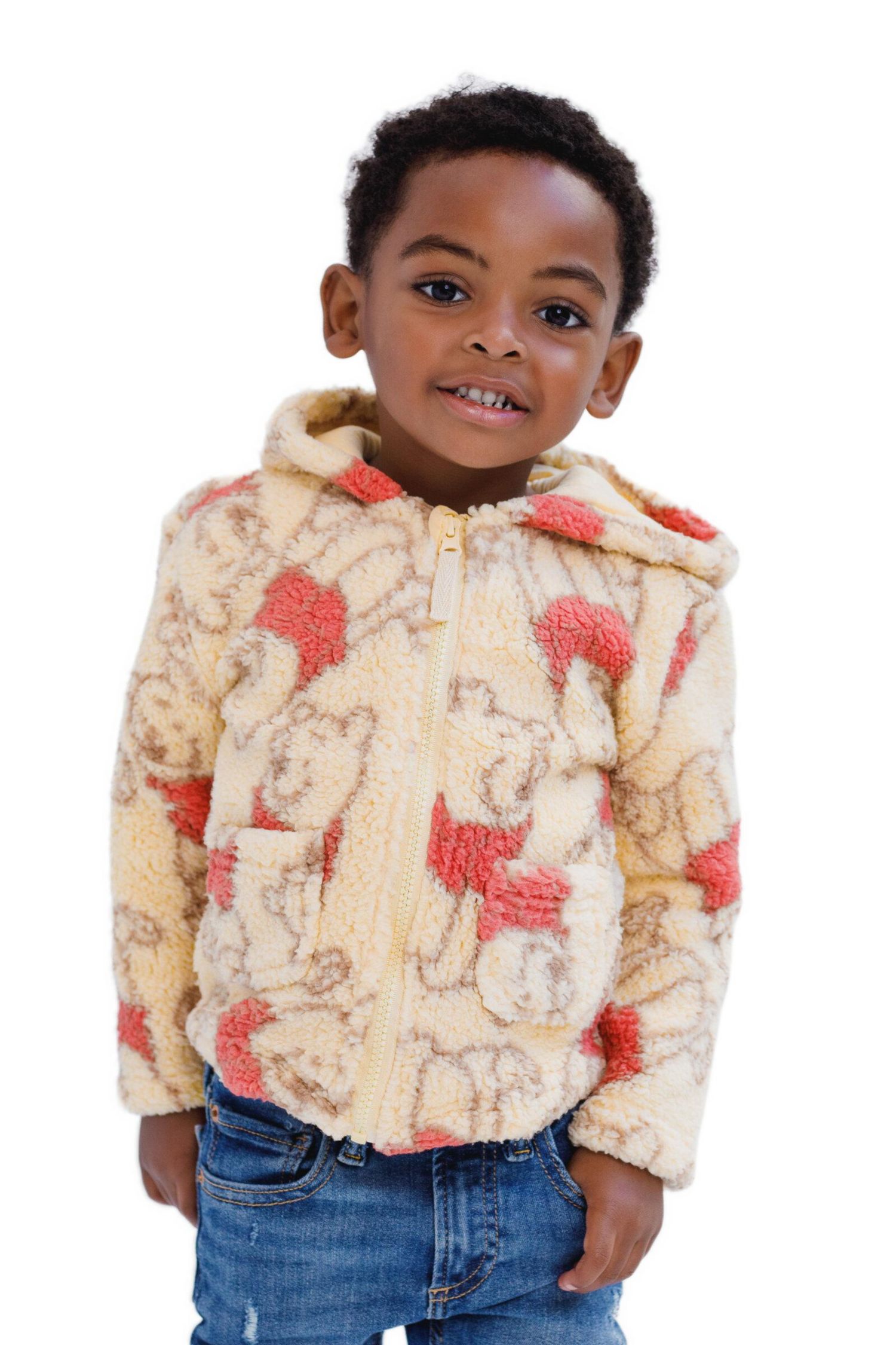 Toddler Boys (2T-5T) Cozy Sherpa Zip Up Cosplay Hoodie