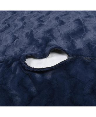 5ft Faux Fur Bean Bag Chair for Adults and Kids, Washable Cover, Memory Foam Lounger for Bedroom or Living-The Pop Home