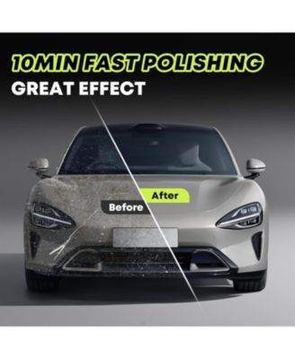 Buffer Polisher, 1600W 7 Inch/6 Inch Polisher for Car Detailing, Wax Machine, 7 Variable Speed, with 6 Foam Pads, 3 Wool Pads, Packaging Bag, for Boat Polishing and Waxing