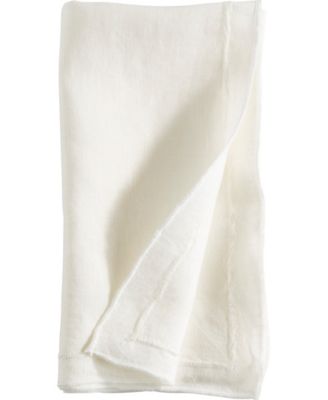 Stonewashed Overlock Linen Edge Napkins, 20" x 20"
