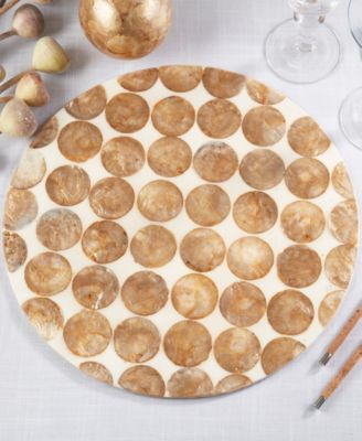 Echoes Capiz Disc Placemats, 15" Round