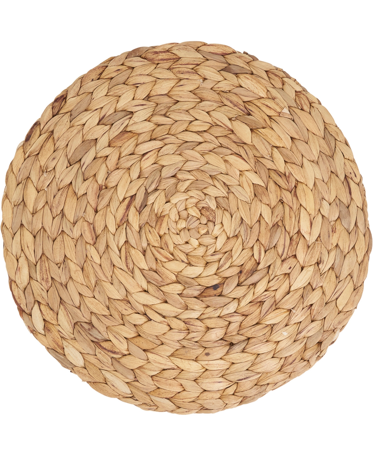 Saro Lifestyle Handwoven Water Hyacinth Placemats, 15" Round