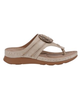 Women's Vickie Flower Thong Flat Sandals