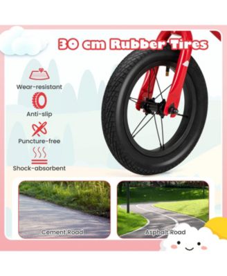 12 Inch Toddler Balance Bike with Height Adjustable Handlebar and Seat