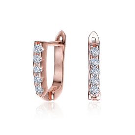 Clear Cubic Zirconia Extra Mini Hoop Earrings