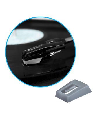 Conical Sapphire Stylus Replacement Needle for Turntables - Compatible with RR75, EANOS Series (2 Pack)