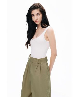 Women's Double Pleated Pants