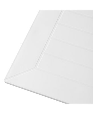 5-Piece Outdoor Square Patio Dining Table Set with Stackable Patio Dining Chairs