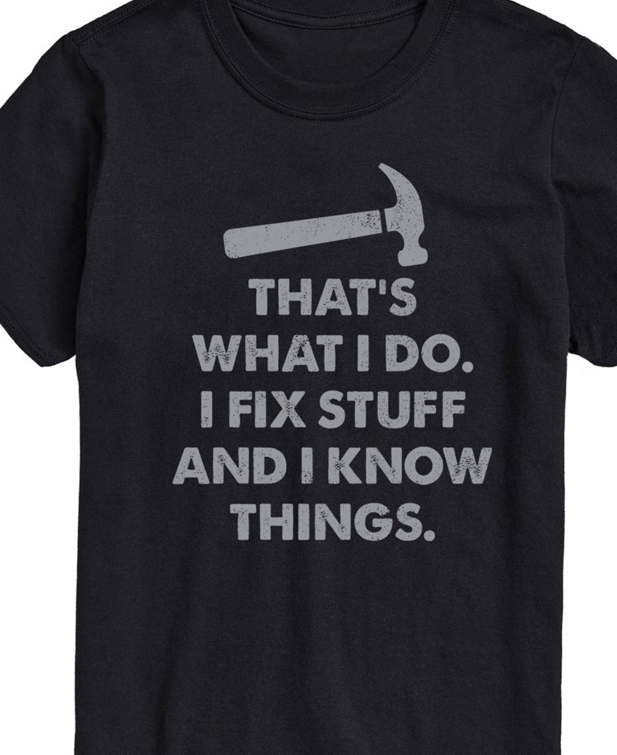 Airwaves Men's Father's That's What I Do Fix Things Short Sleeve T-shirt In Black