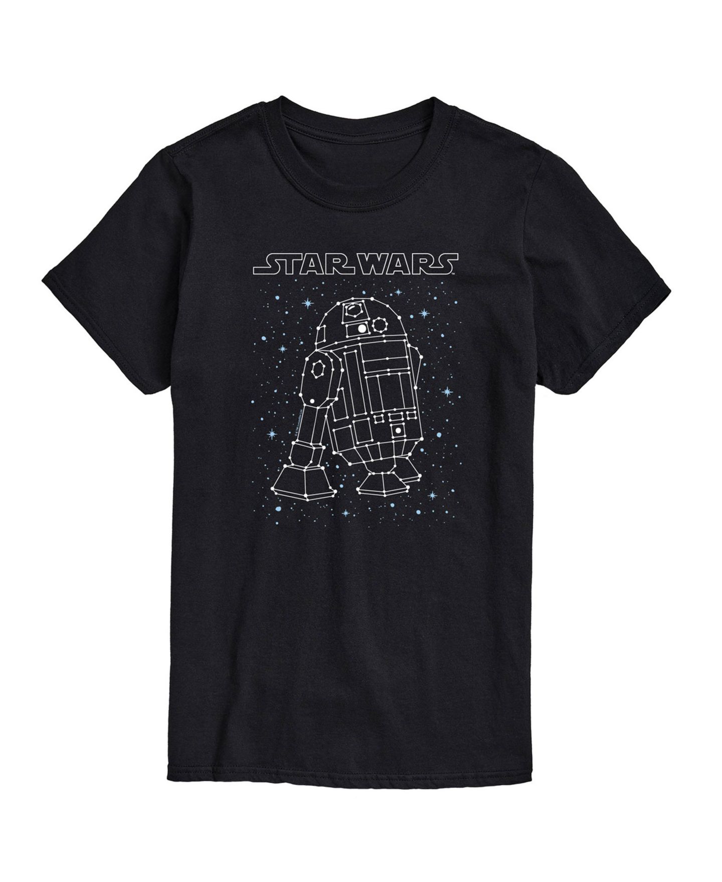 Мужская футболка AIRWAVES Star Wars Droid Galaxy Stars Short Sleeve, цвет: Чёрный — фото 1