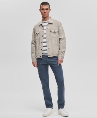 Men's Regular-Fit Stretch Denim Trucker Jacket