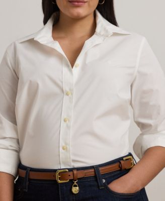 Plus-Size Easy Care Cotton Shirt