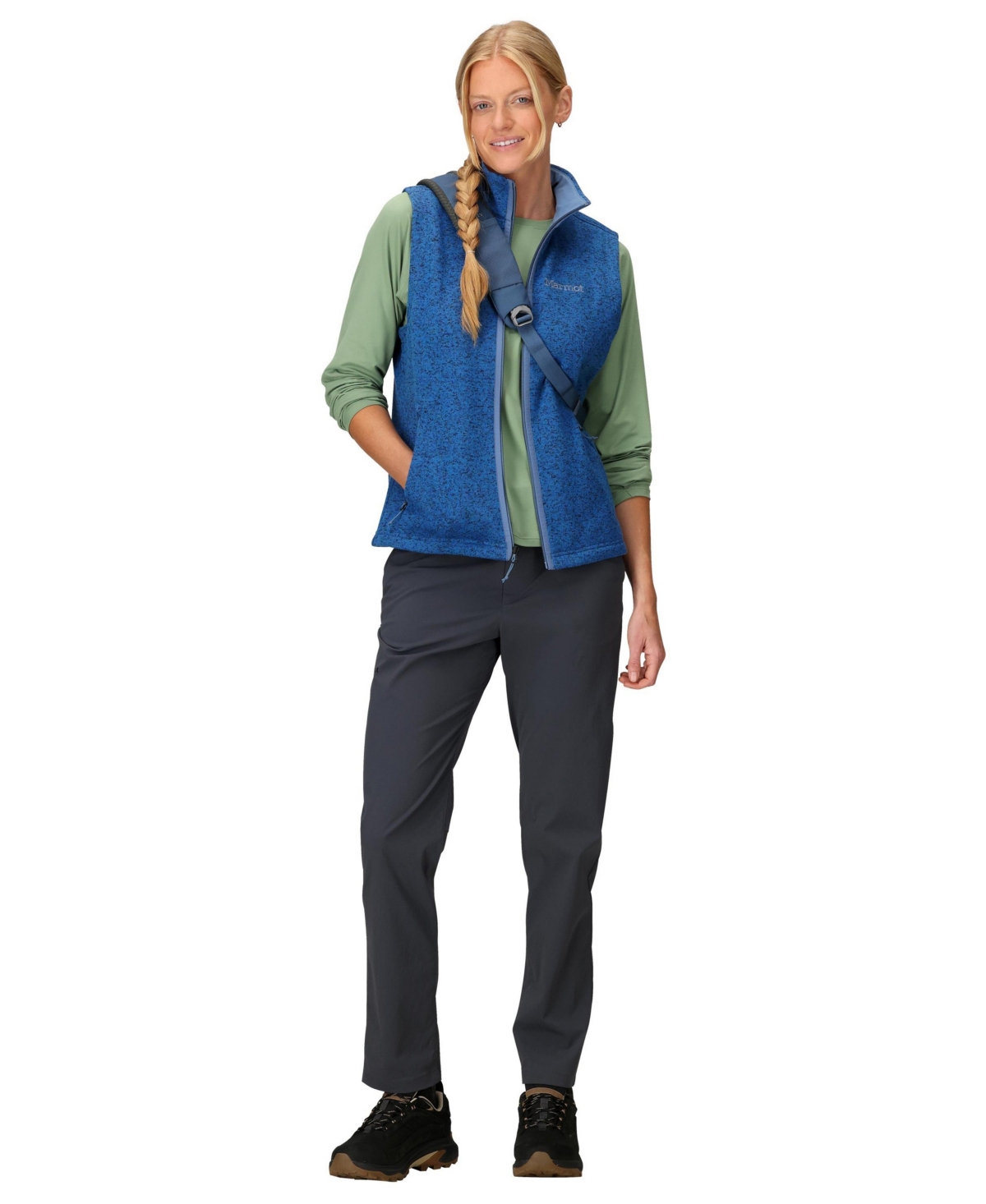 Marmot Women's Drop Lined Collar Vest In Rain Cloud